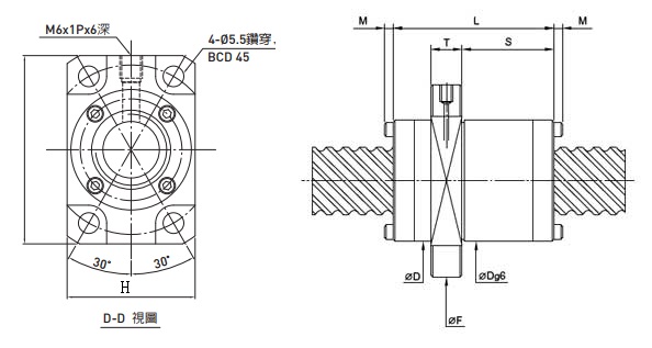 2R20-40V2-DFSH-1106-1220-0.018滾珠絲杠